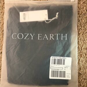 Cozy Earth Black Bamboo Stretch knit Lounge Tee